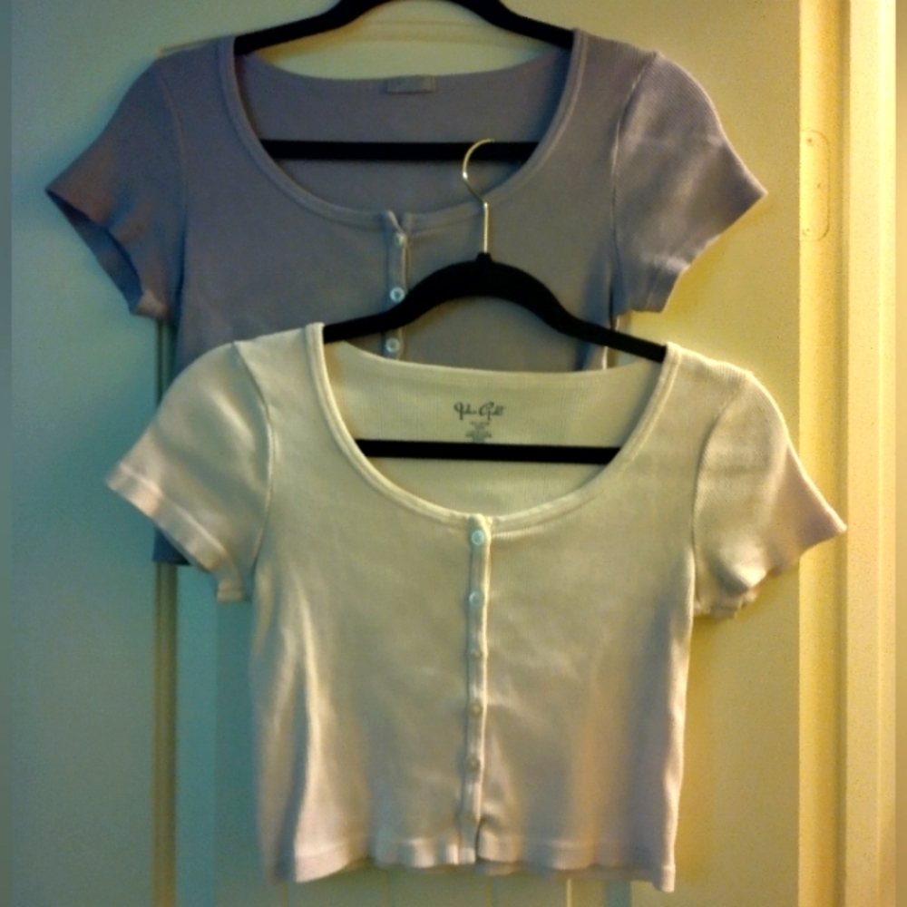 Pink and Lilac Brandy Melville Tops
